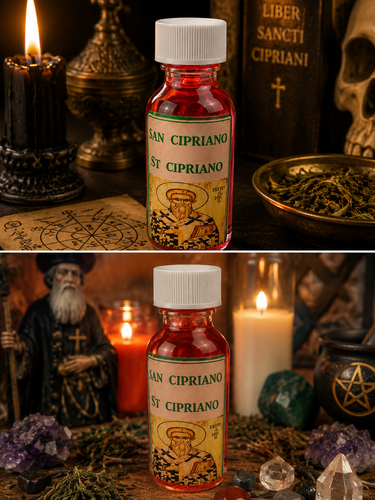 Llave de San Cipriano – Aceite de Protección y Sabiduría Espiritual