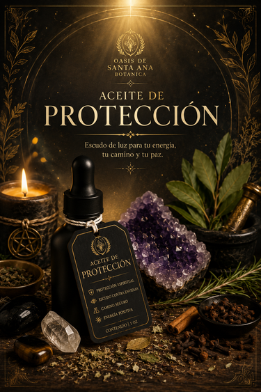 Aceite De Proteccion/ Escudo De Luz Sagrado con Cuarzos