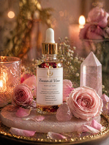 Aceite de Amor Encanto De Venus/con Cuarzo Rosa