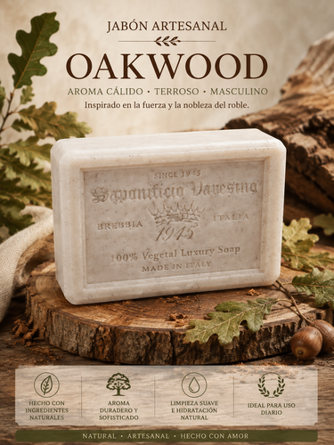 Jabón Artesanal Oakwood – Baños Espirituales de Protección, Fortaleza y Equilibrio